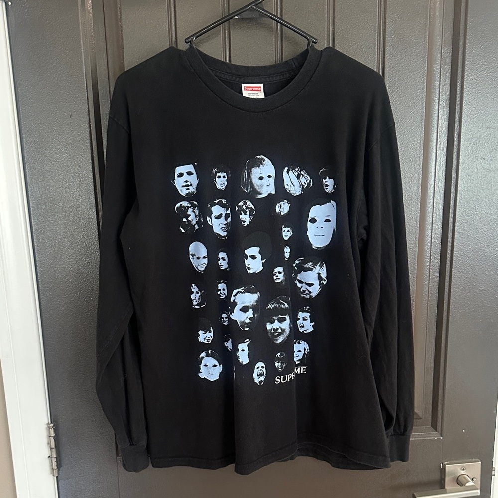 Supreme Men's Black Graphic Long Sleeve Tee